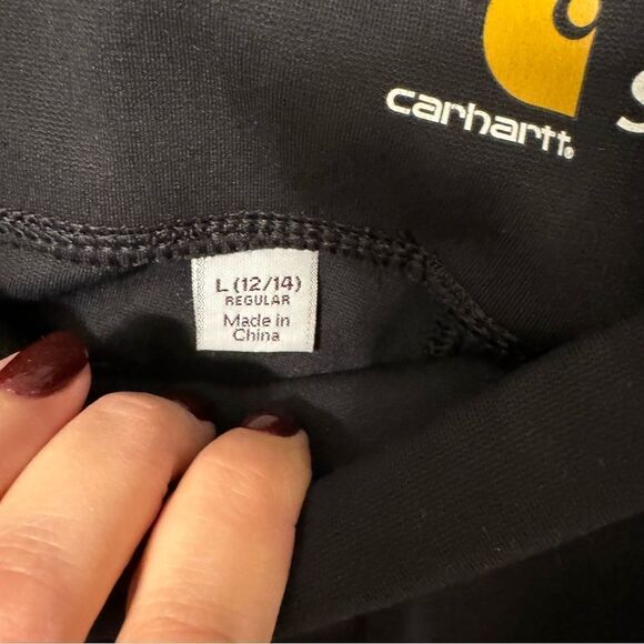 Carhartt force Women's Large (12-14) Black Pull On Utility Fitted Pants - Picture 4 of 6